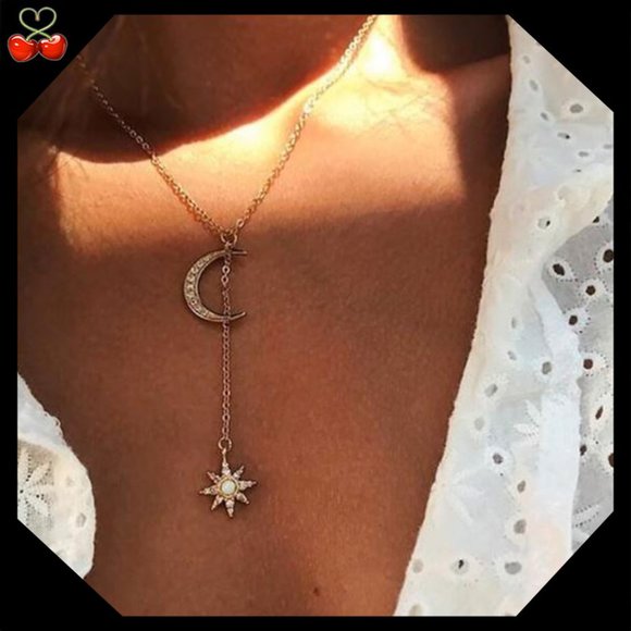Mary's Cherries Boutique Jewelry - 2/$25🍒 LAST ONE 😱  MIDNIGHT Gold Necklace